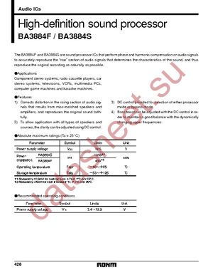 BA3884F-E2 datasheet  